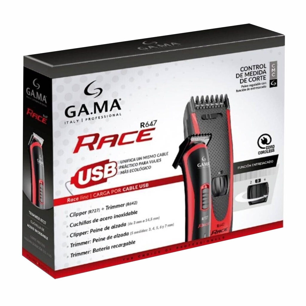 CORTAPELO GAMA RACE R647 2PZS