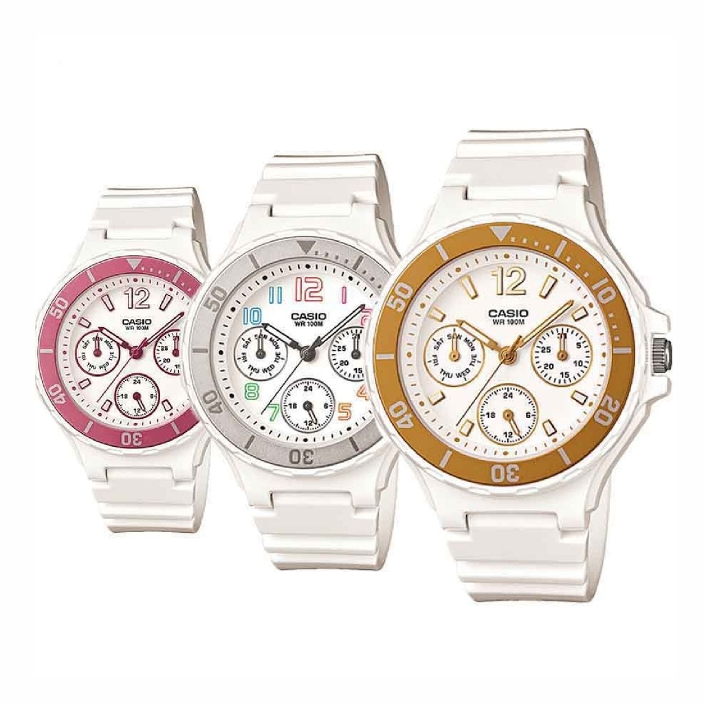 RELOJ CASIO LRW-250H BLANCO/ROSA