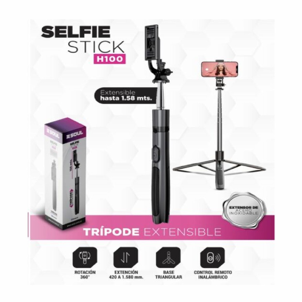 BASTON SELFIE SOUL SELF-H100 C/TRIPODE