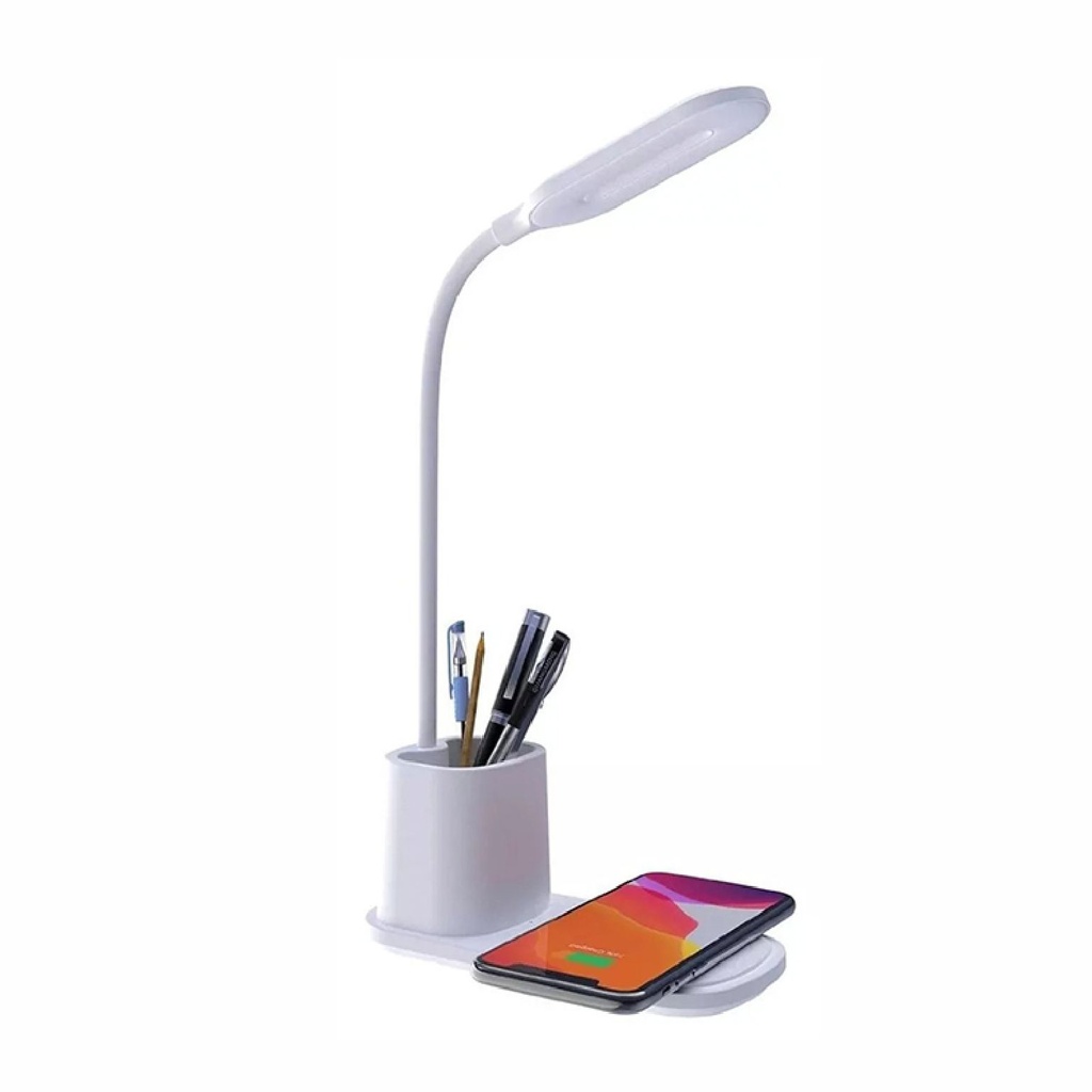 CARGADOR INALAMBRICO SOUL Q100BL LAMPARA LED