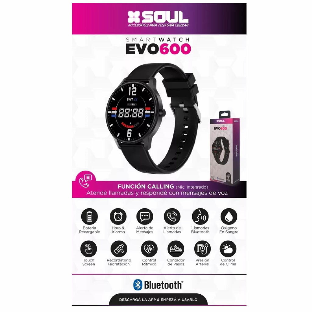 RELOJ SOUL SMW-EVO600NE NEGRO