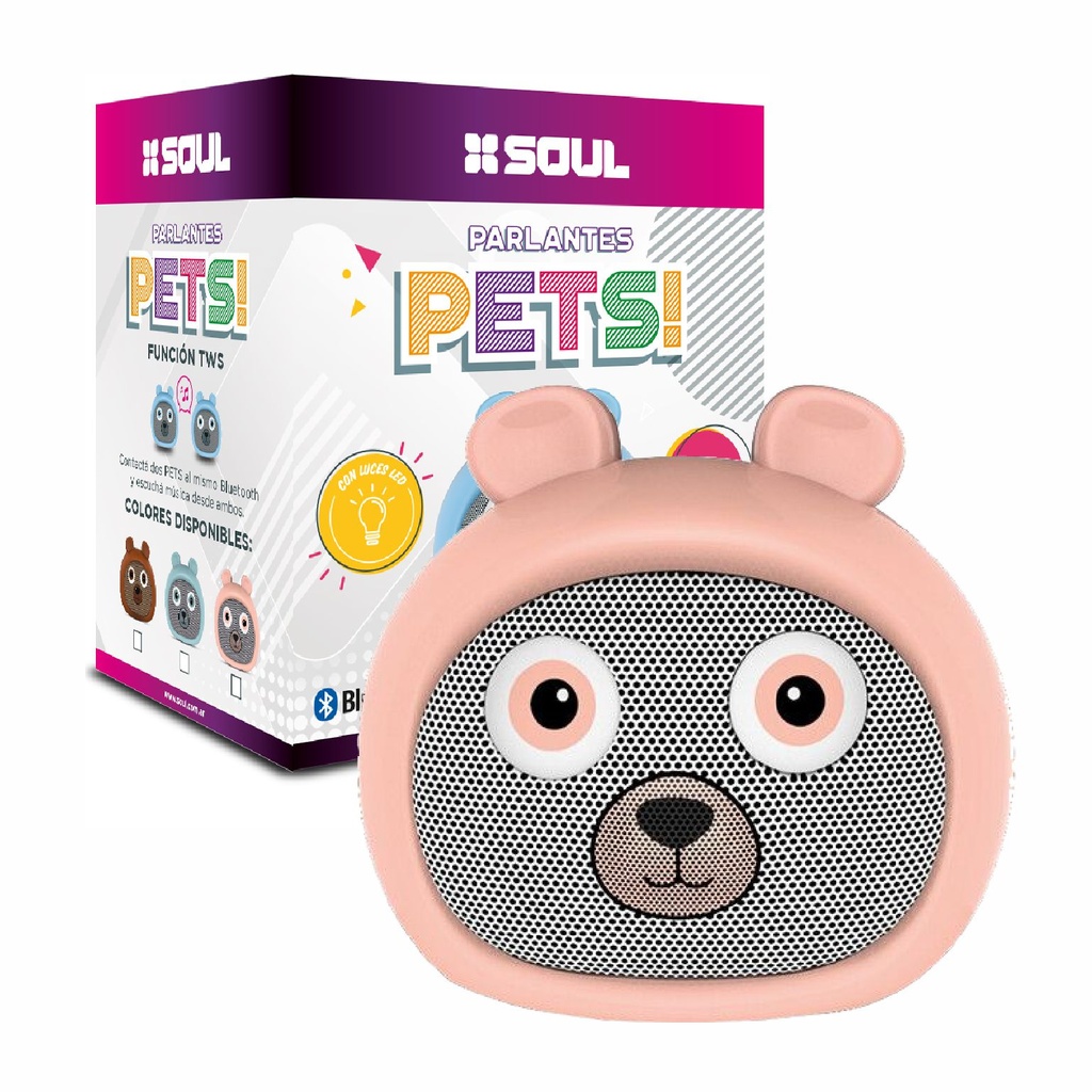 PARLANTE SOUL PLT-IBEARRS ROSA