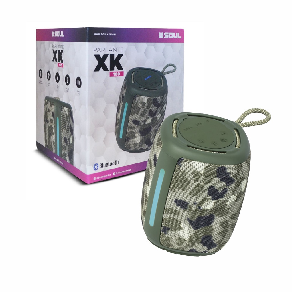 PARLANTE SOUL PLT-XK100CA CAMO 12w