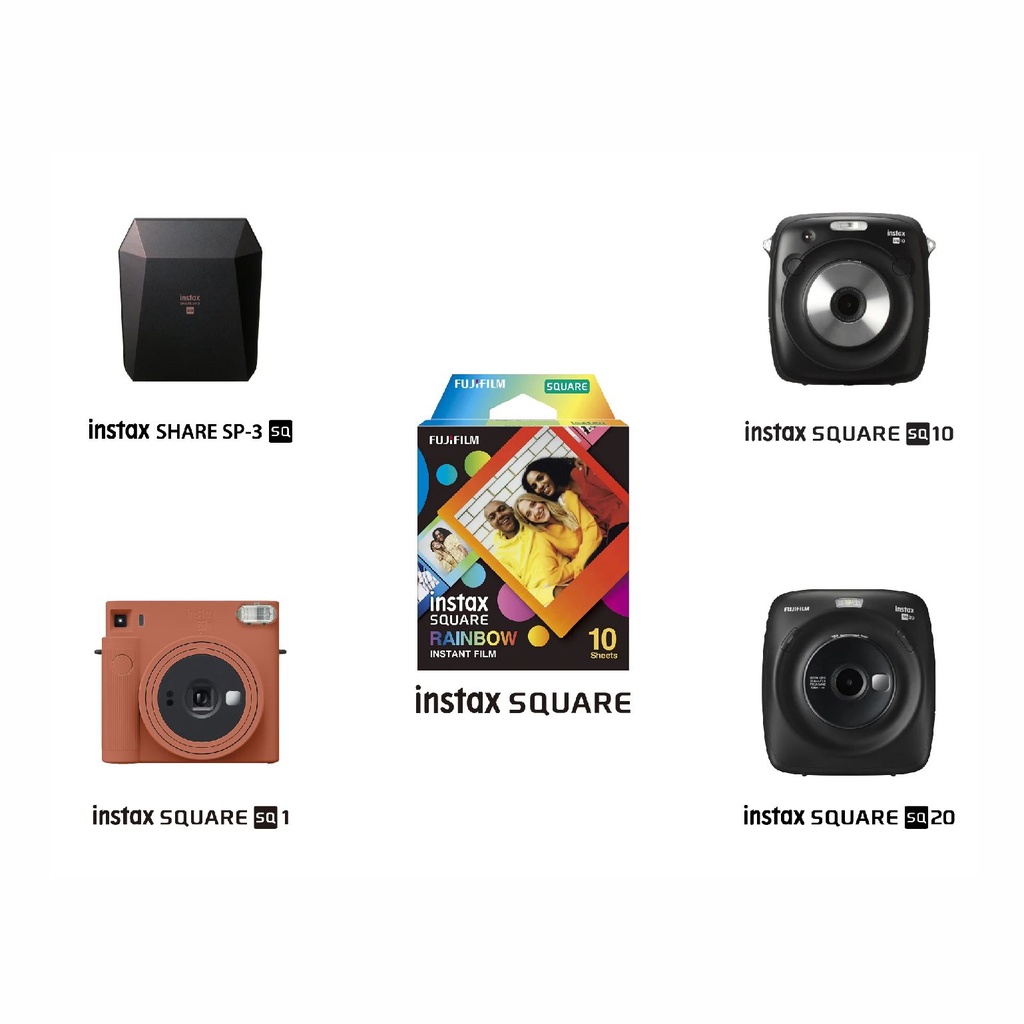 FILM FUJI INSTAX SQUARE RAINBOWN 10 PK