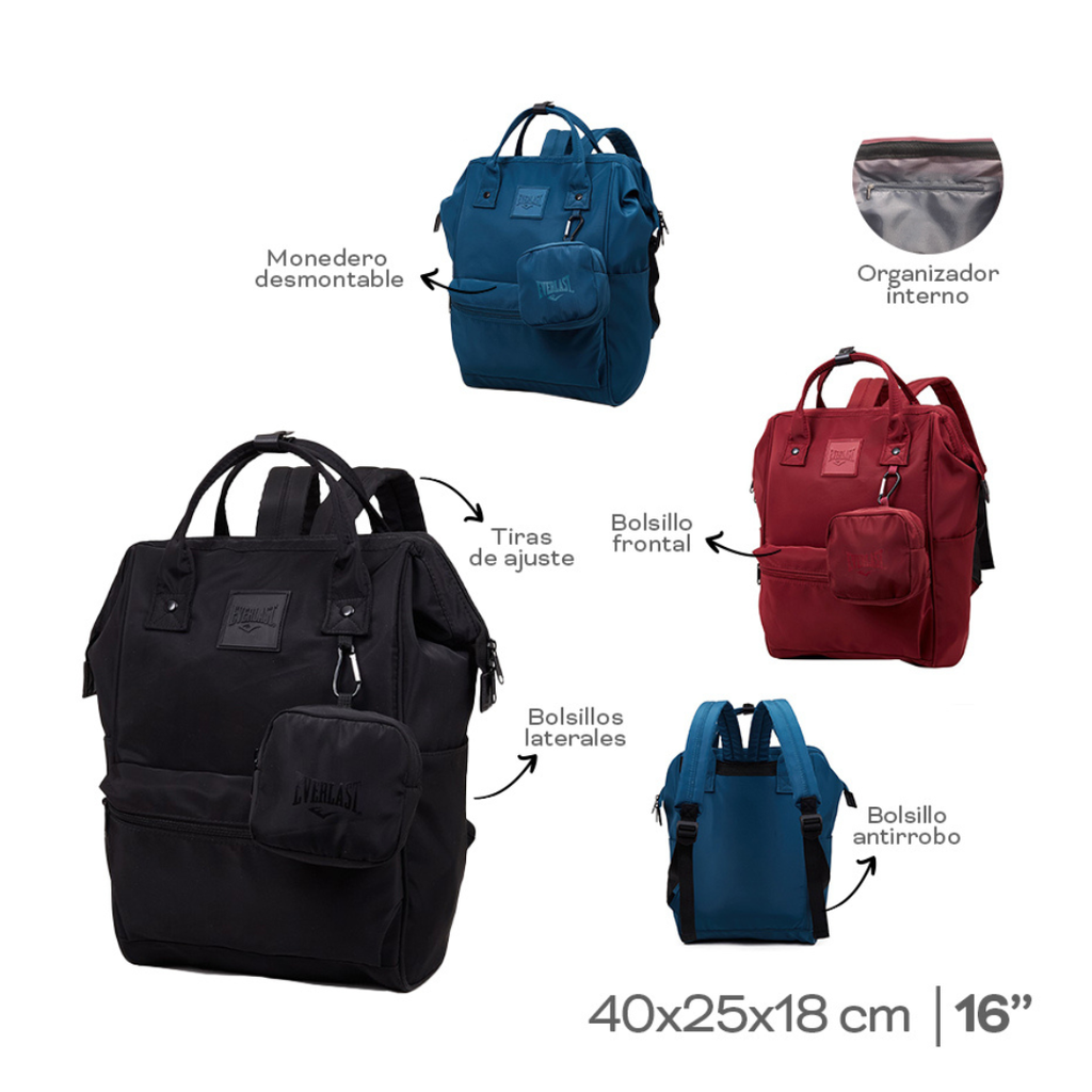 MOCHILA EVERLAST 22578 NEGRO