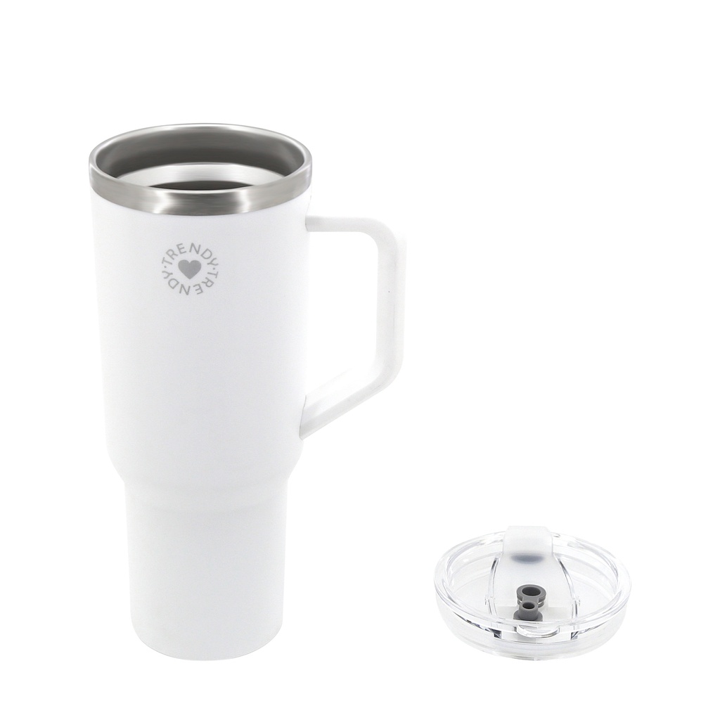 VASO TRENDY 18482 1200ML BLANCO CON SORBETE