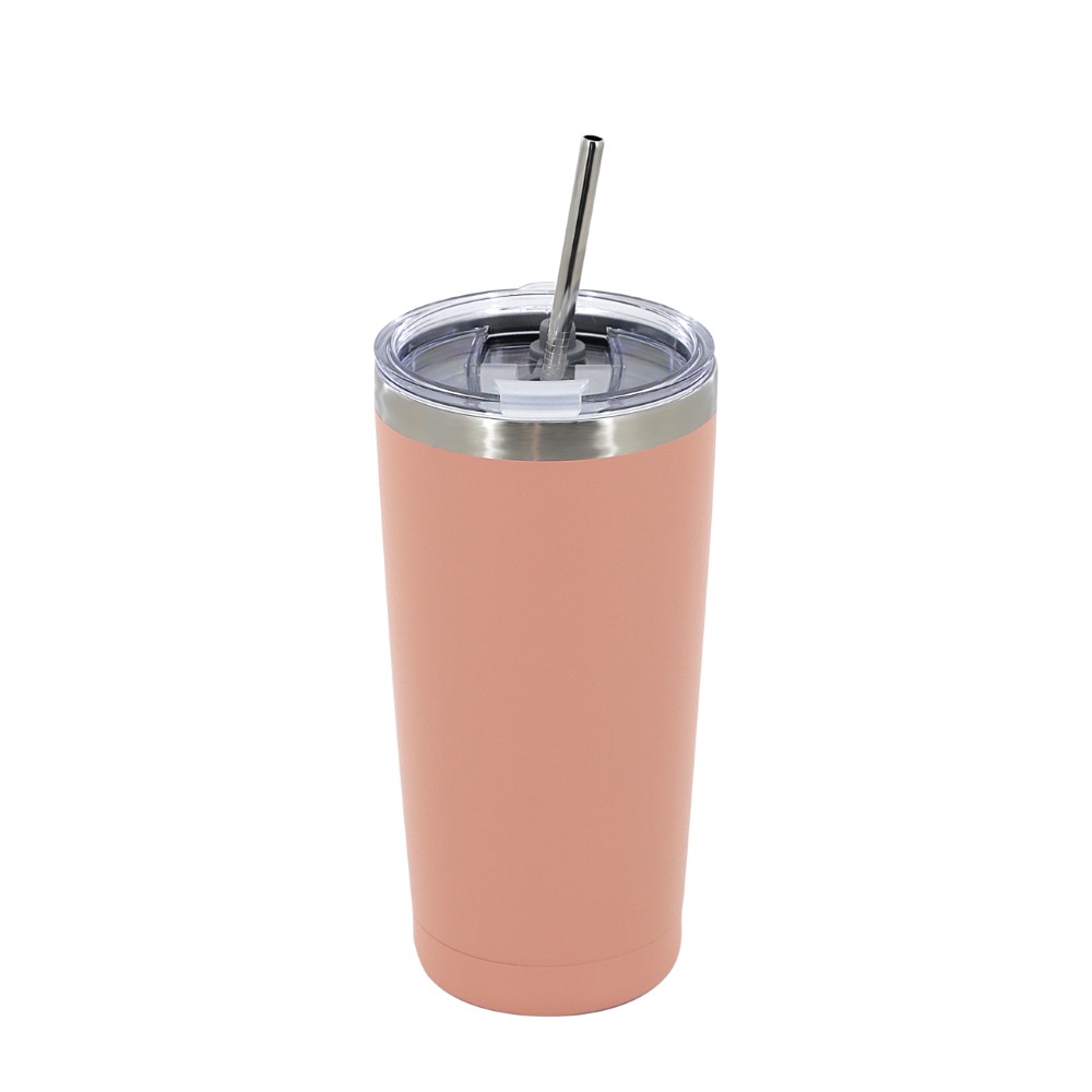 VASO TRENDY 18484 600ML ROSA CON SORBETE DE ACERO