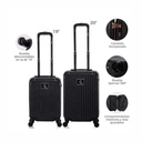 SET VALIJAS ALPINE SKATE 27563 2PZ NEGRO