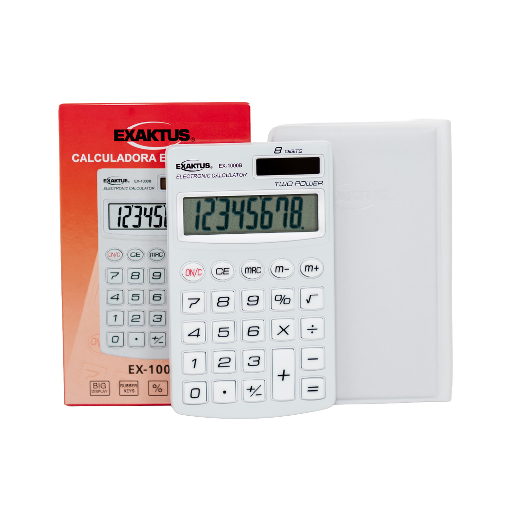 CALCULADORA EXAKTUS EX-1000 BLANCO