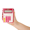 CALCULADORA EXAKTUS EX-8R ROJO