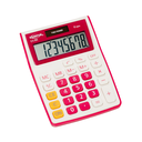 CALCULADORA EXAKTUS EX-8R ROJO