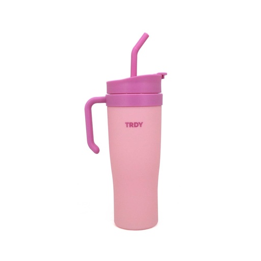 [199-75145] VASO TRENDY 17514 1200ML ROSA CON SORBETE