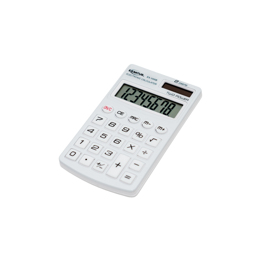 [108-01004] CALCULADORA EXAKTUS EX-1000 BLANCO